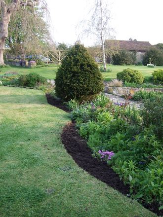L-hand lawn done.