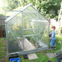 william and our new greenhouse